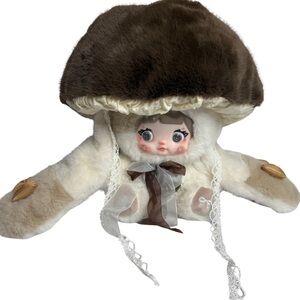 Nommi Mushroom Hat 400% Mocha Plush – Gift-Ready Collectible (Open Box)